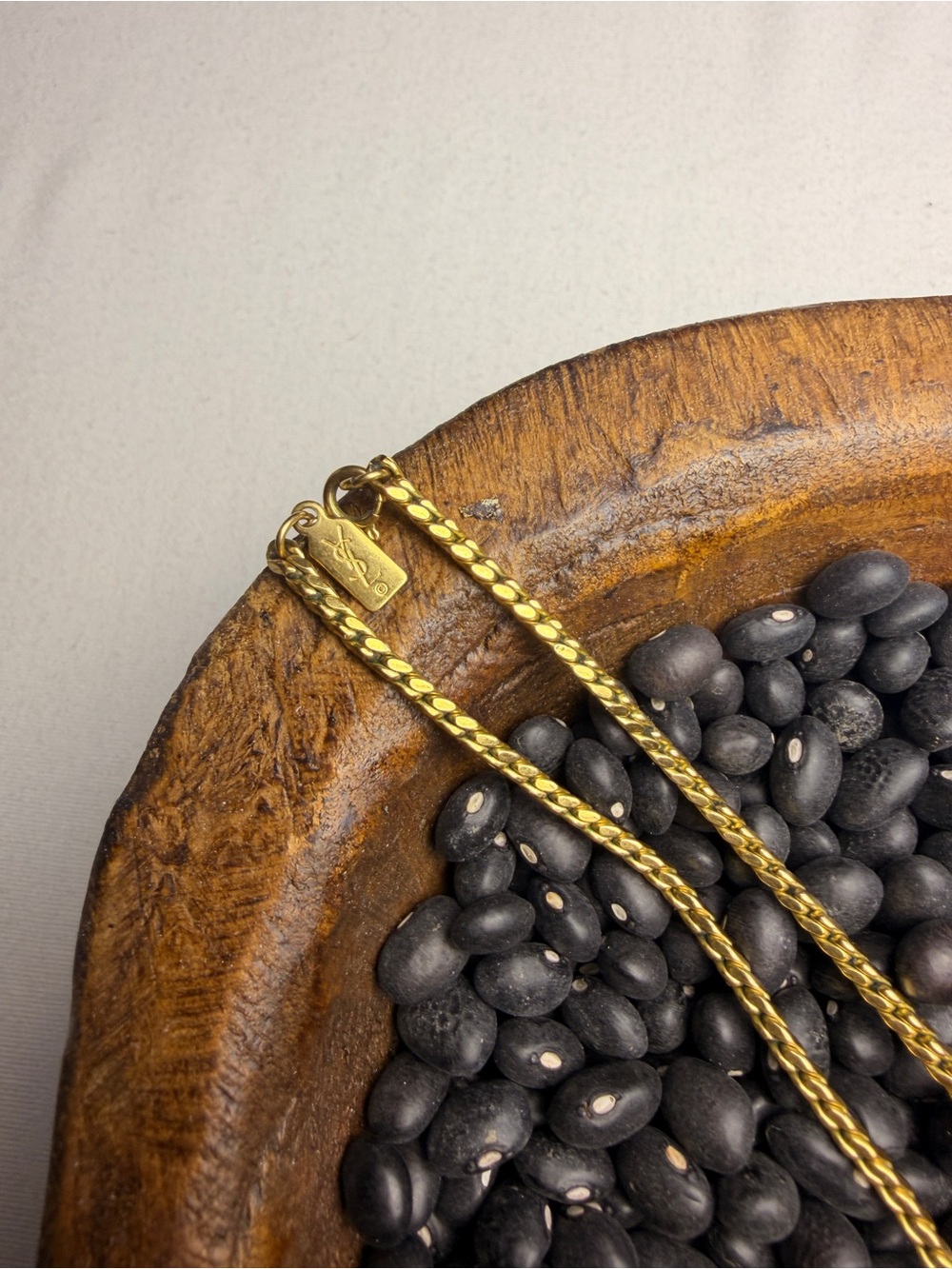 Vintage Yves Saint Laurent Gold-Tone Cuban Link Necklace